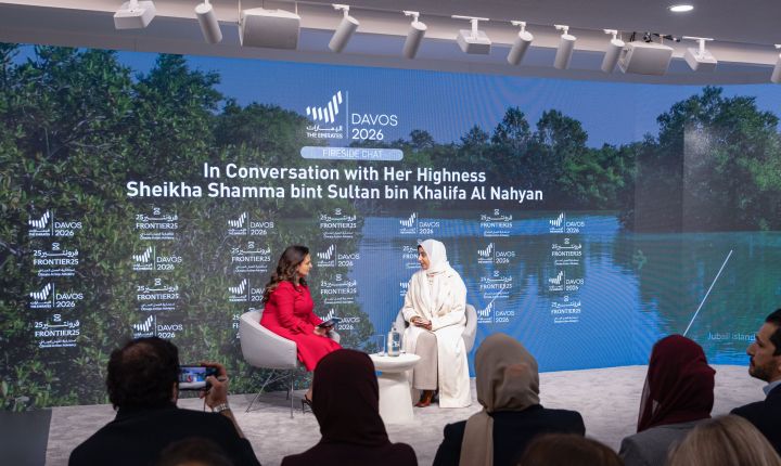 Her Highness Sheikha Shamma bint Sultan bin Khalifa Al Nayhan Speaks About Leadership and Legacy During Fireside Chat at Davos 2026