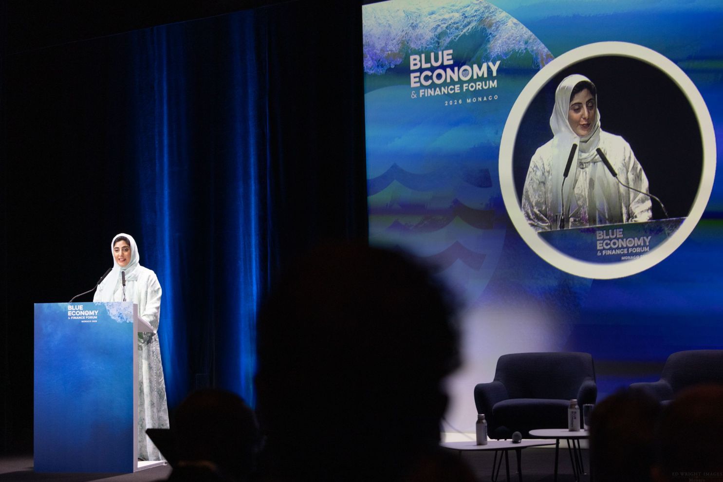 Her Highness Sheikha Shamma bint Sultan bin Khalifa Al Nahyan delivers keynote address at Blue Economy and Finance Forum in Monaco
